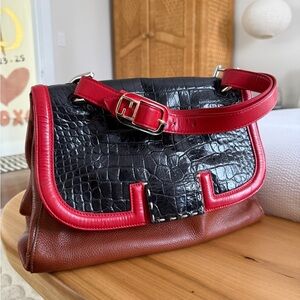 Fendi Silvana Top Handle Leather Bag
